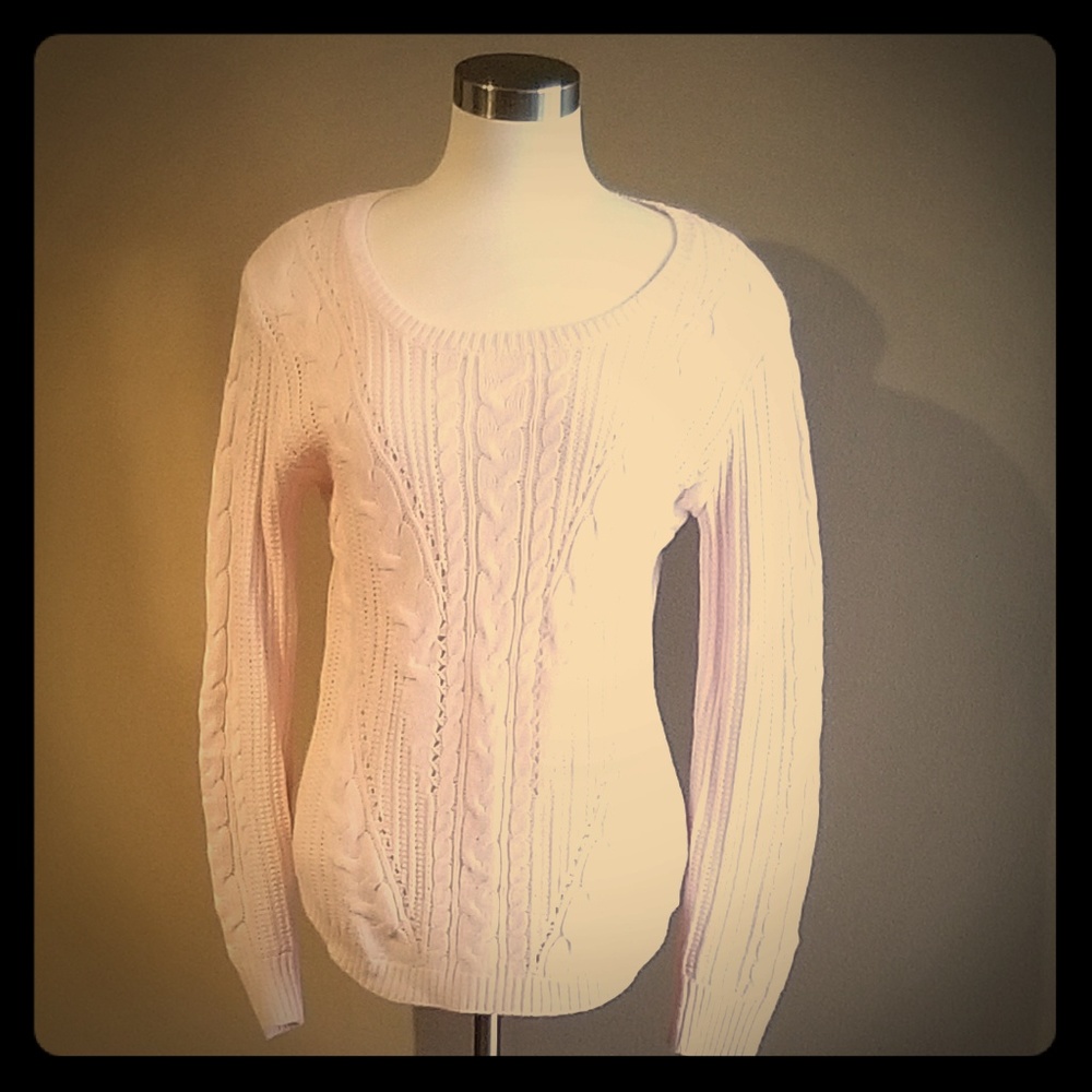 BABY PINK CROCHET SWEATER